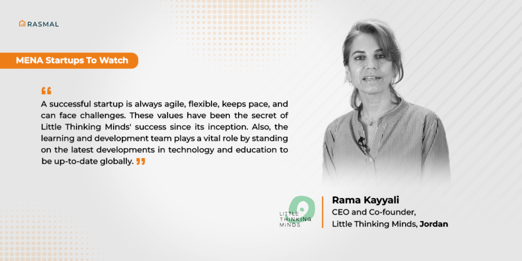 What, in your opinion, is the secret to Little Thinking Minds' success that you would recommend to young entrepreneurs in the educational technology sector?