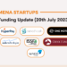 MENA Startups Daily Funding and Investment Update - 20th July 2023