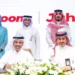Executives from Snoonu and Jahez sign the acquisition agreement in Doha, marking a $320 million cross-border tech deal that establishes Qatar’s first billion-riyal startup exit.